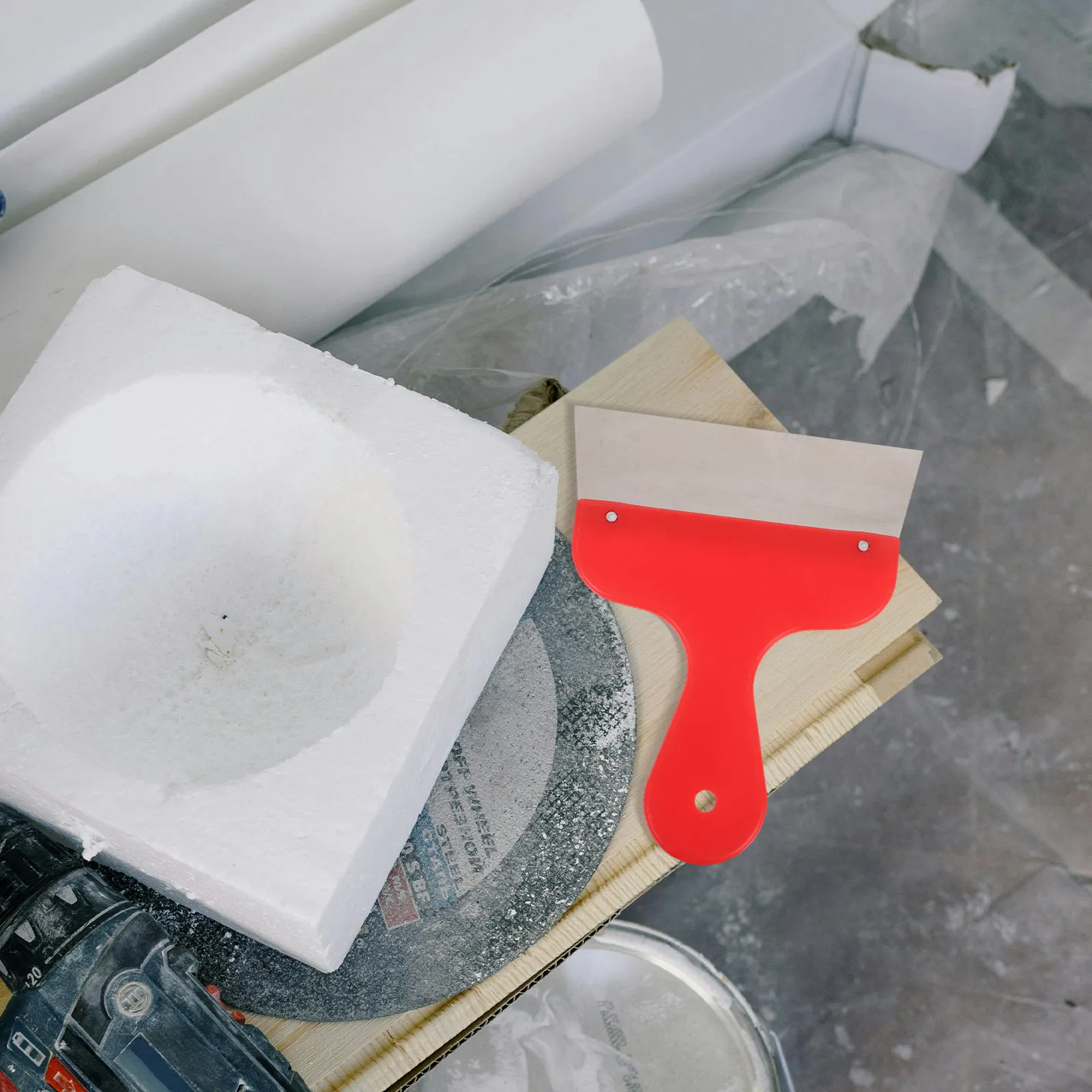 

Wallpaper Smoothing Tool Stainless Steel Trim Blade Ergonomic Handle Precise Cutting Edge for Peel and Stick Wallpaper Removal