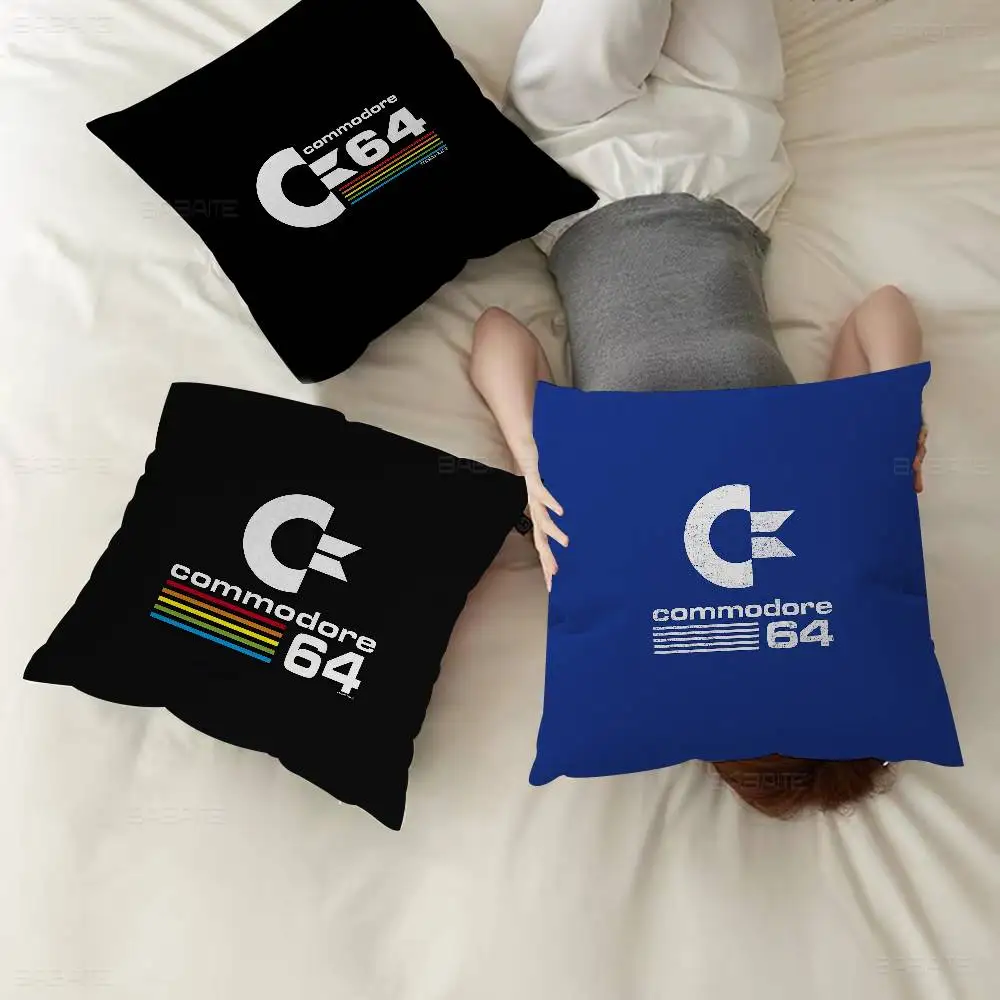 

Commodore 64 Logo Personalized Pillow Dust Cover Bedroom Kids Party Decoration Pillowcase Birthday Children Gift