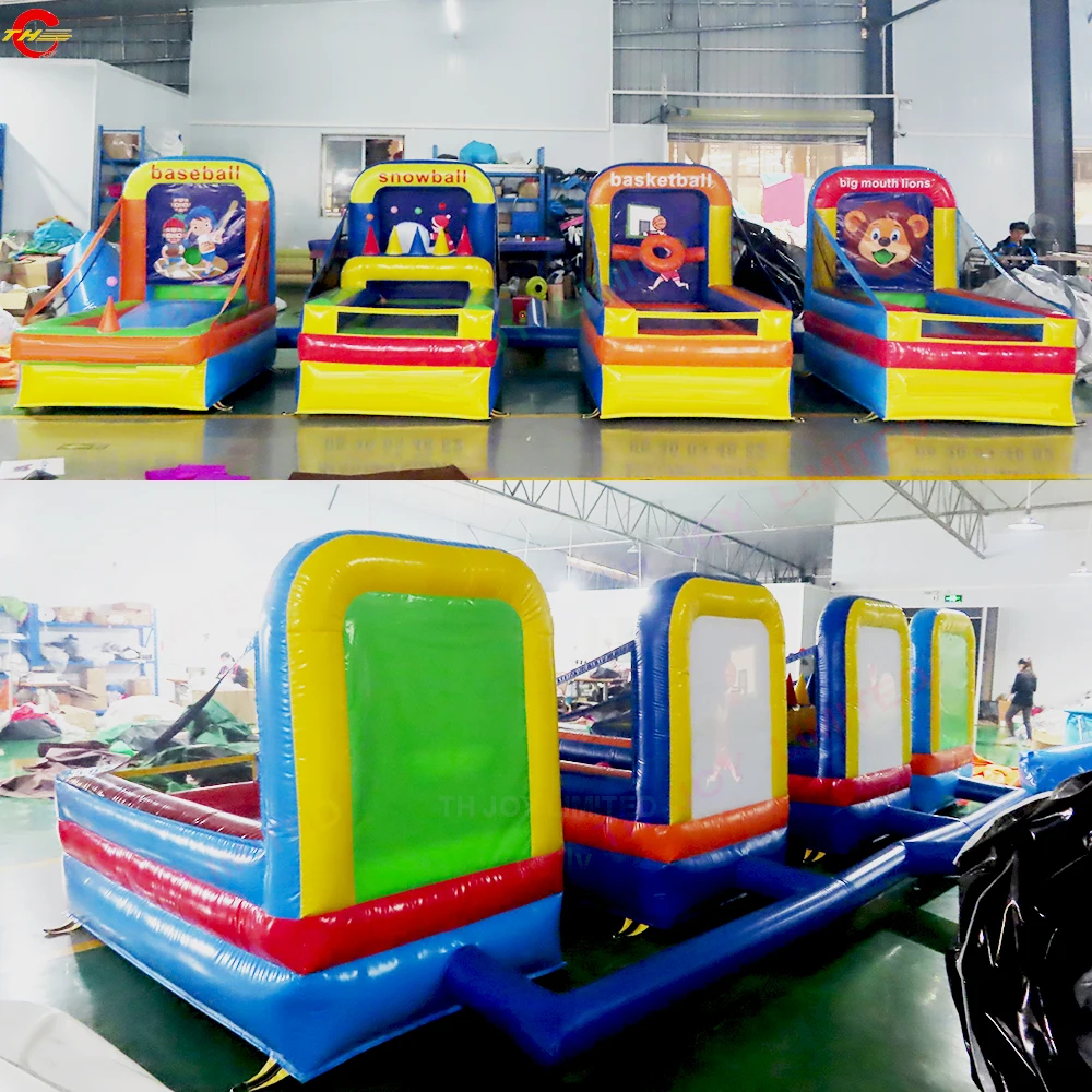 

Outdoor Activities 4 in 1 Inflatable Carnival Games Commercial Party Event Ring Toss Balls Shooting Inflatable Toys for Sale