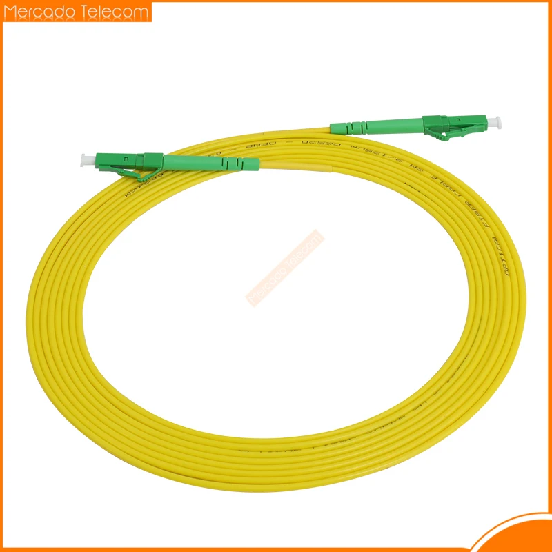 10pcs/bag LC APC Single mode Fiber Optic Patch Cable LC LC SM 3.0mm 9/125um FTTH Fiber Patch Cord Optical Fiber Jumper 1m 3m 5m