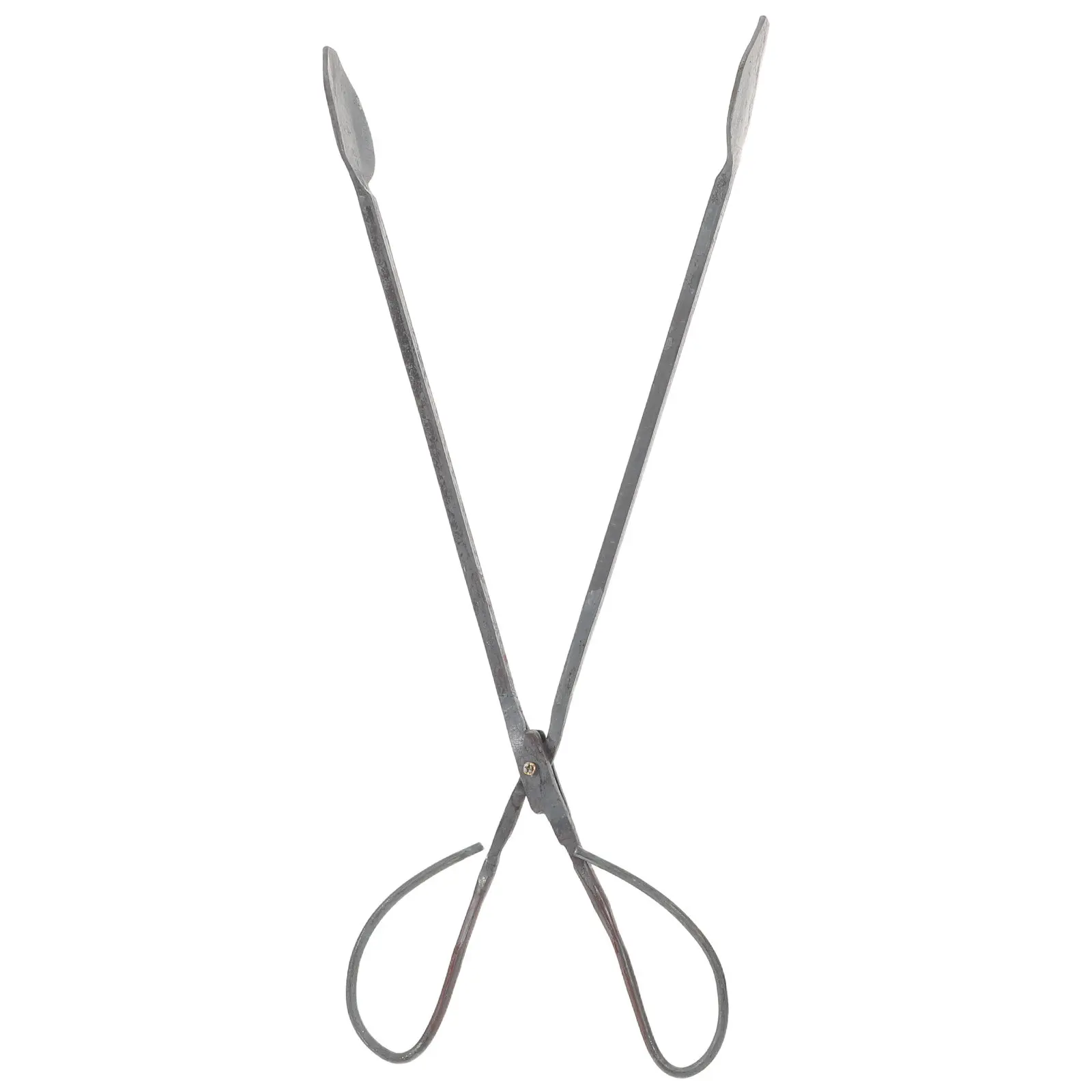 52Cm Heavy Duty Iron Fire Tongs for Indoor Fireplace Outdoor Fire Pit Log Grabber Charcoal Bbq Camping Wood Burning Stove