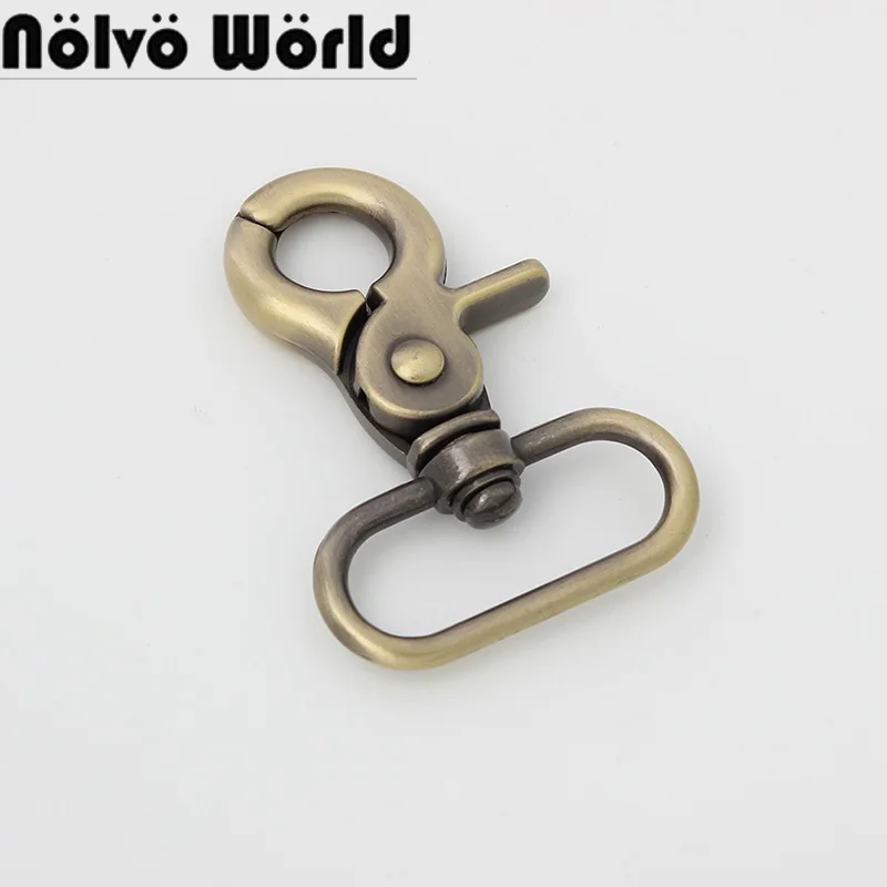 

10-50pcs 25mm 32mm 38mm trigger snap hook clasp metal clip swivel dog leash hardware Bags' Long Strap Wholesale