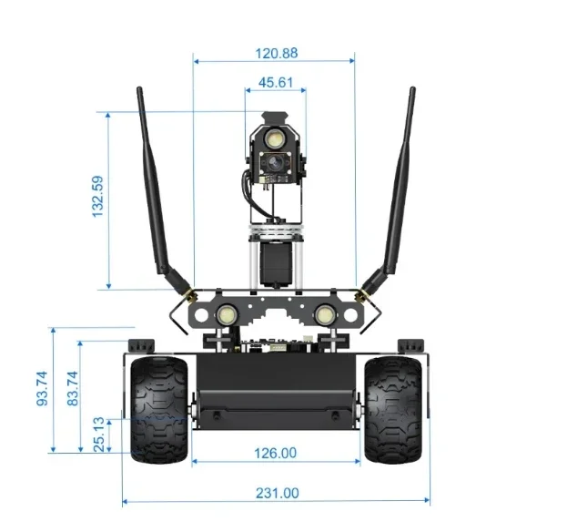 Smart car, driverless mapping navigation lidar AI vision robot