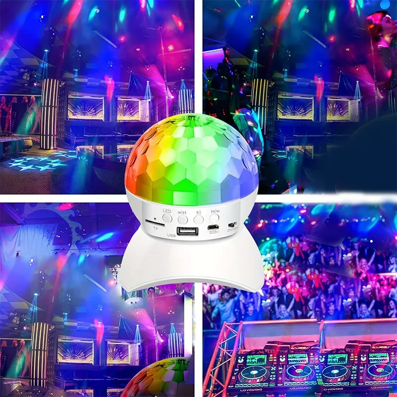 Bluetooth Acoustic Light Projection Light Dance Table Light Led Colorful Light Ktv Dazzling Light Rotating Small Magic Ball