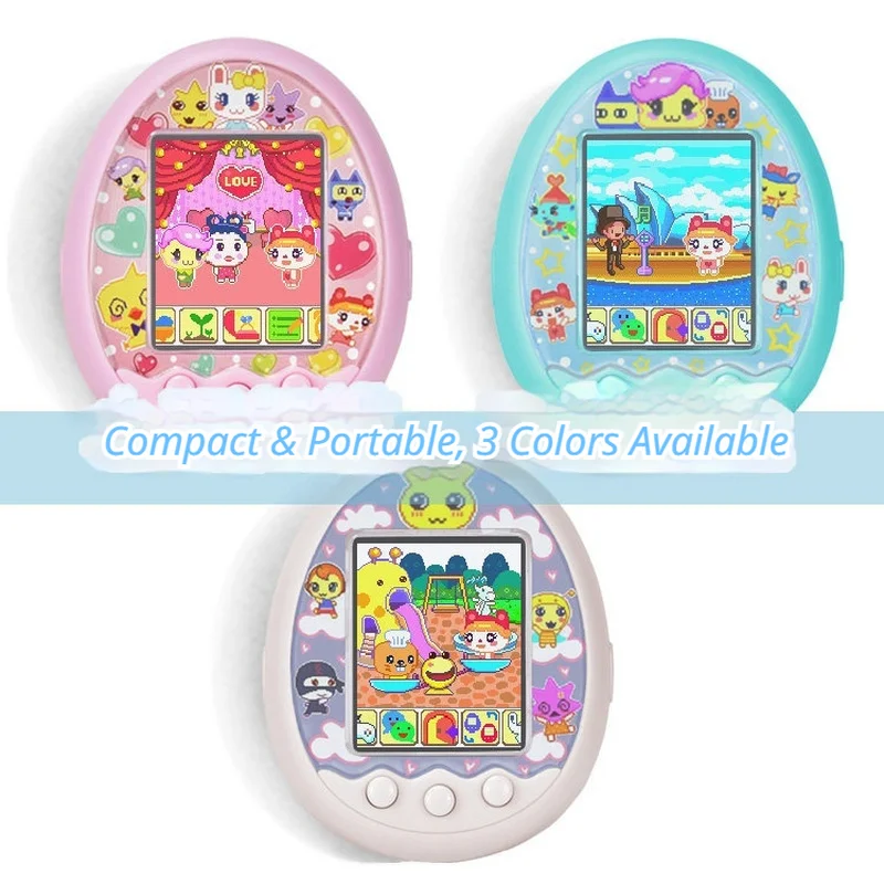 Color Screen Virtual Electronic Pet Raising Game Console Interactive Friendship Handheld Toy For Girls Birthday Xmas Present