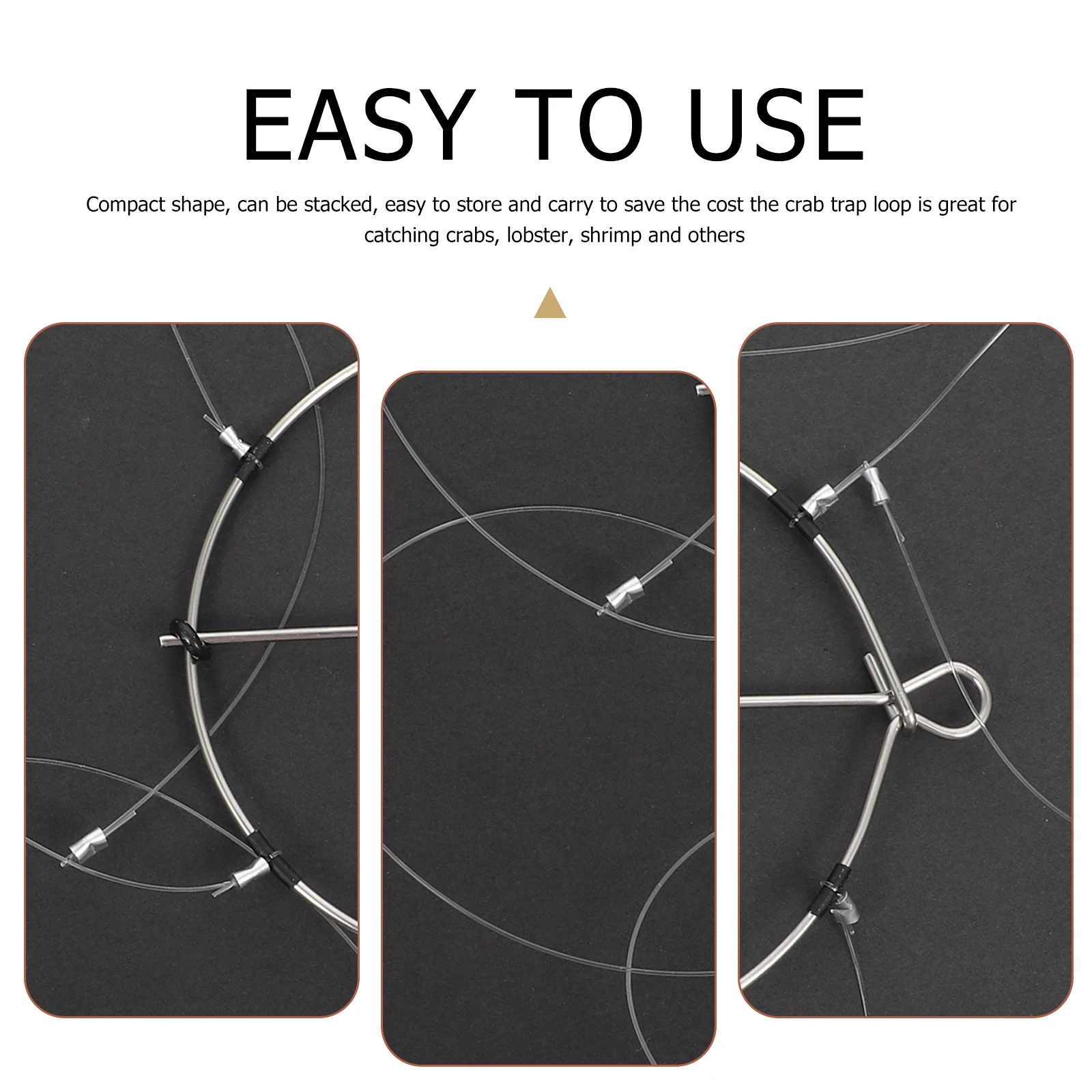 

5Sets CrabTrapRings Durable Circle FishingCircle StackedStorage LobsterShrimp Catching Practical