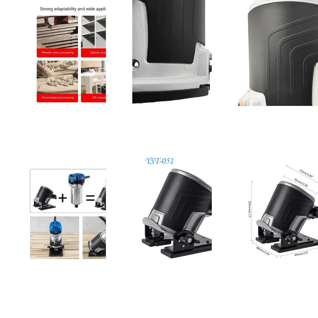 

E15A Convenient Trimmer Base 65mm Compact Router Tilt-Base for Workshop Garage