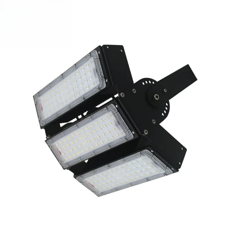 

LED outdoor tunnel light, square playground high pole light adjustable angle high power module spotlight