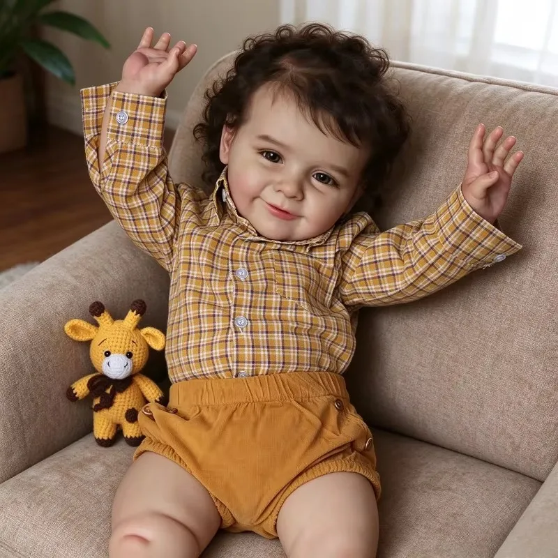 64CM Cotton Body Vinyl Reborn Baby Doll Zoe Multiple Layers Painting with Visible Veins  Real Looking Baby Dolls