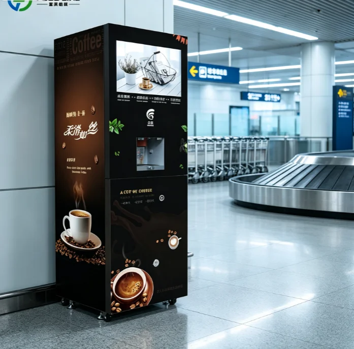 High Efficiency Commercial Coffee Vending Machine Smart Touch Screen Coffee Vending Machine