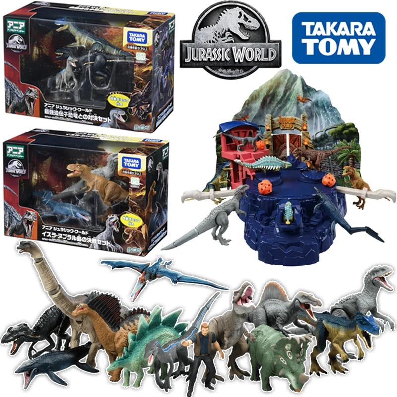 TAKARA TOMY Jurassic World Dinosaur Model Anlia Series Tyrannosaurus Rex Simulation Ornaments Children's Toys Birthday Gift