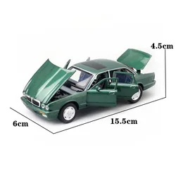 JKM 1:32 XJ6 F-type Sports Car Model Toy Simulation Sound Light Pull Back Alloy Die Cast Toys Vehicle For Kids