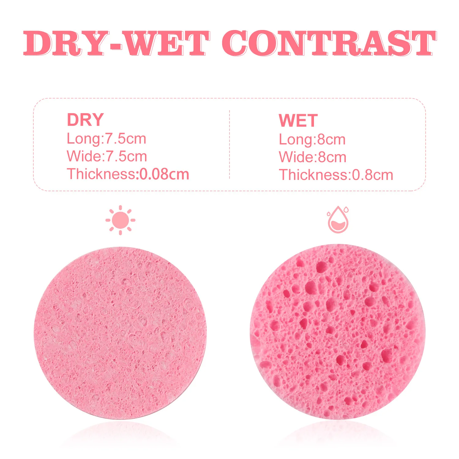 100% ธรรมชาติเซลลูโลสเยื่อไม้ผ้าฝ้ายบีบอัดฟองน้ําทําความสะอาดผิวหน้า,อ่อนโยนและย่อยสลายได้ความงามสปา exfoliating massa