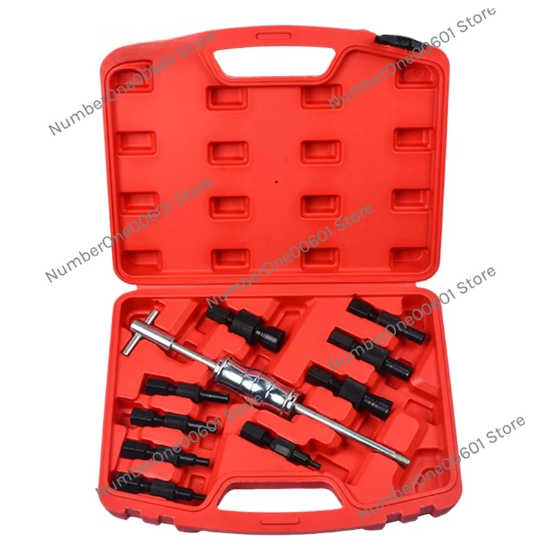 9/10pc Blind Hole Kit Slide Hammer Pilot Internal Bearing Puller Bearing Extractor Removal Tool Kit