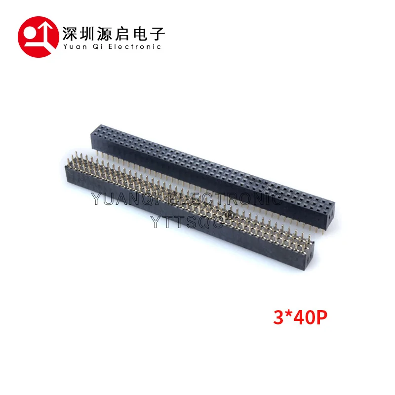 2.0mm 2.0 3*40P tre file maschio femmina ad angolo retto R/A Breakaway PCB connettore presa intestazione Pin dritto Pinheader 3 x40pin 120P