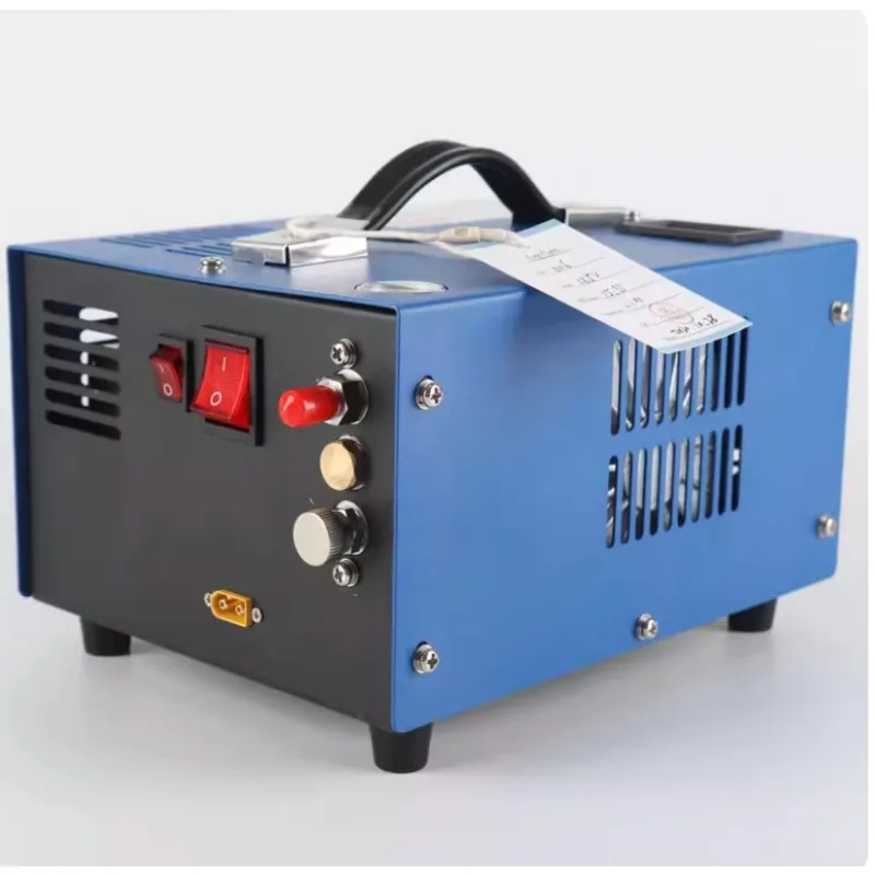 TUXING CE OEM Red Color High Pressure 4500psi/300bar/30mpa 220V/110V Fan Cooling Auto Stop 12V Paintball Game PCP Air Compressor