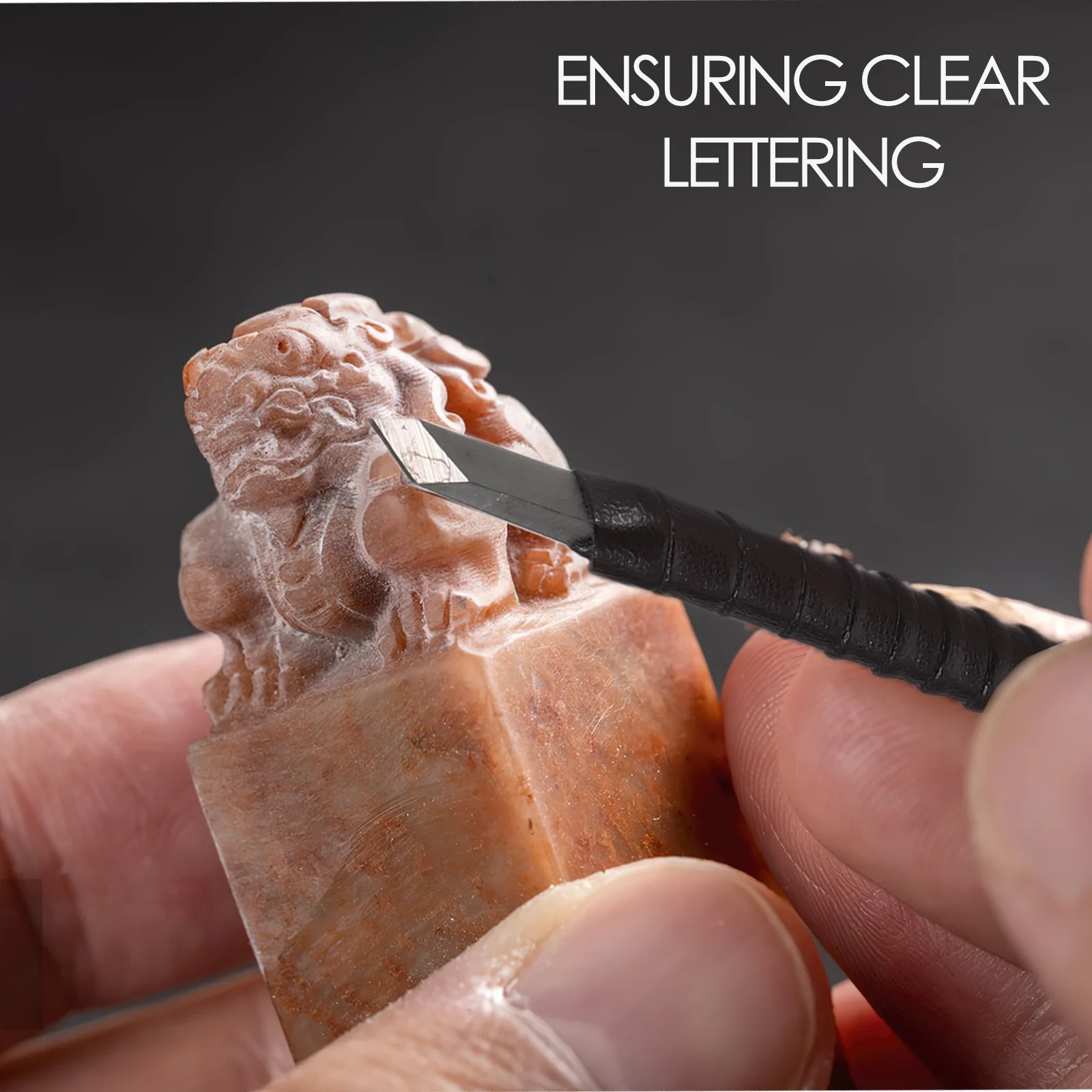 1 Juego de herramientas de grabado, cuchillo de talla de acero de tungsteno para madera, piedra, Jade, Kit de herramientas de tallado de sello multifuncional para principiantes