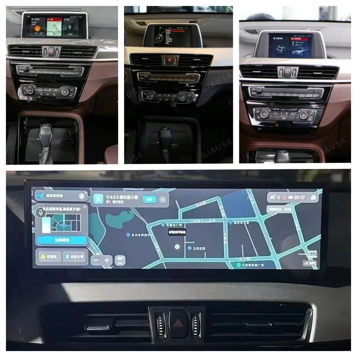 AA 14.9 Inch Android 14 Carplay For BMW X1 F48 X2 F49 2016-2021 Car Multimedia Player GPS Navigation Auto Radio Screen Head unit