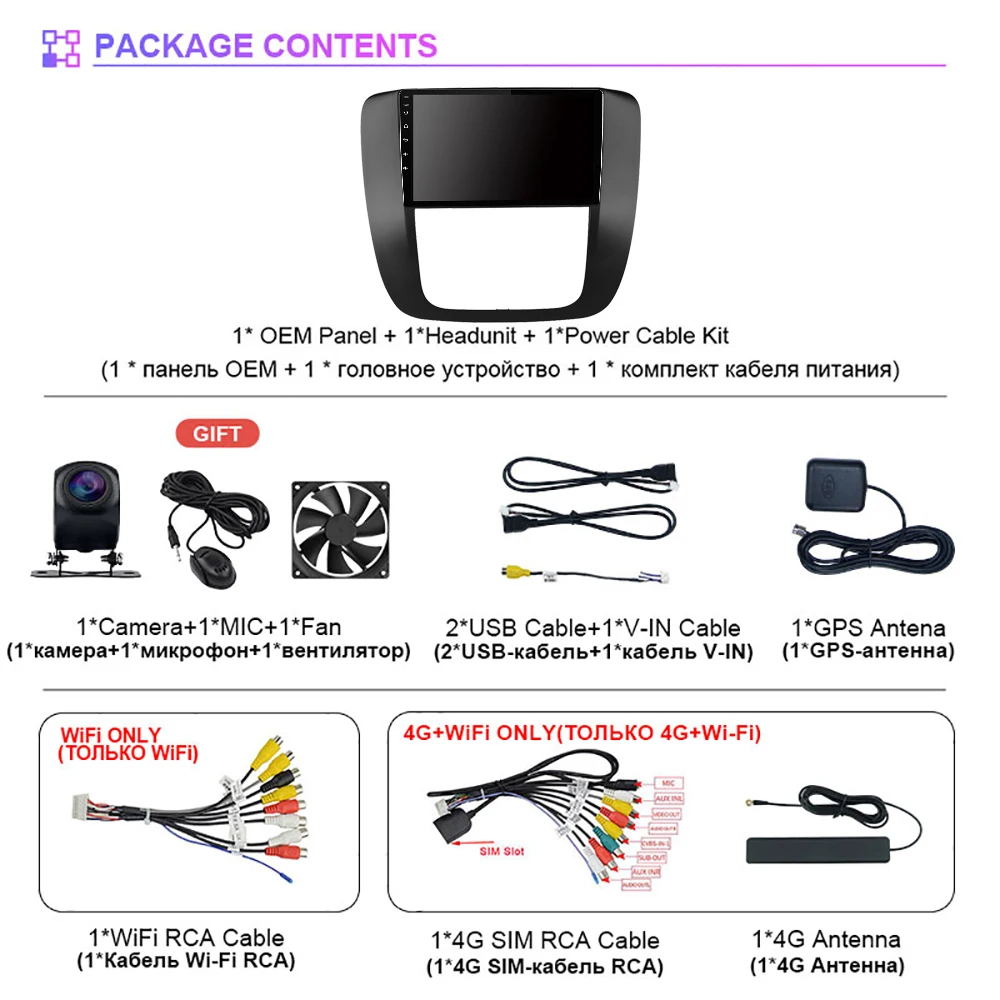 Carplay Auto Car Radio Wireless Multimedia Player Android 16 For GMC Yukon Chevrolet Tahoe Suburban 2008 - 2012 E53 X5 M5 DVD