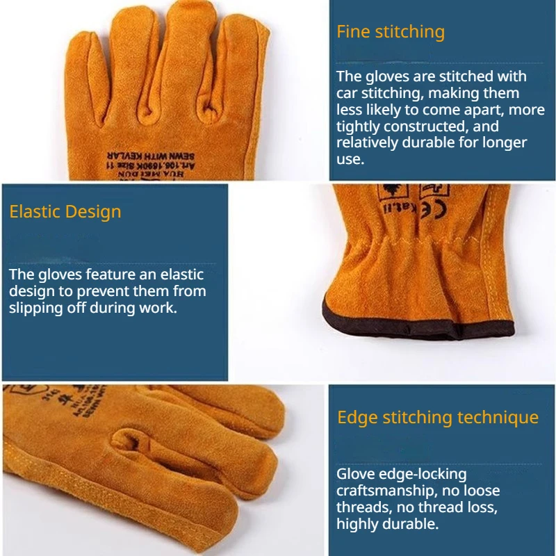 Winter Labor Protection Gloves, Cold-Proof, Thickened, Suitable For Welding, Handling, Riding, And Thermal Insulation