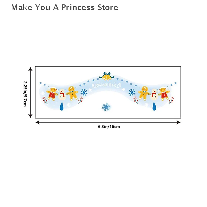 لطيف عيد الميلاد ثلج الوجه ملصقات ركن عيون المؤقتة هيئة الفن الوشم ذاتية اللصق الحلو الملونة اكسسوارات الحفلات #6