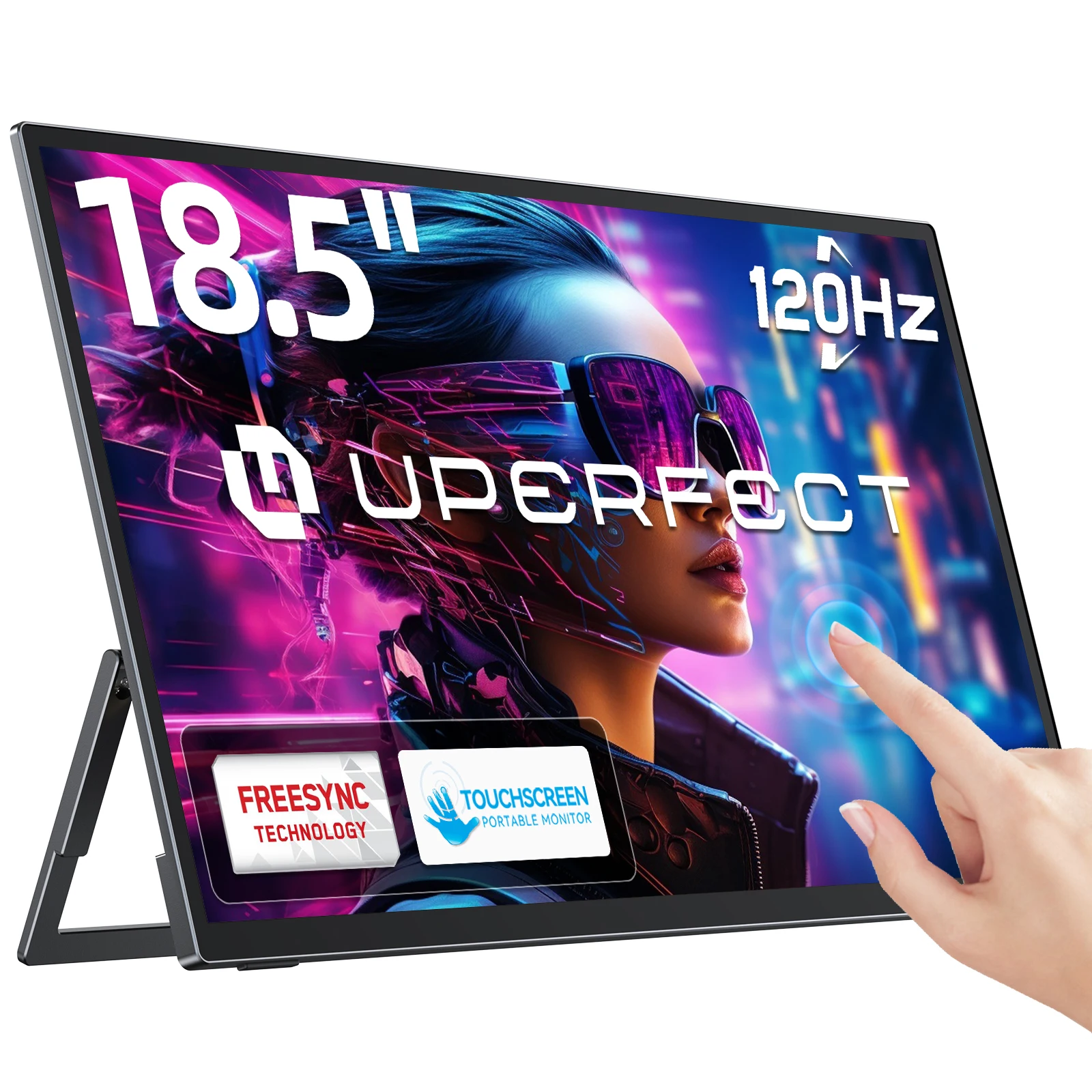 完璧なポータブル モニター タッチスクリーン 18.5 インチ 120hz、VESA