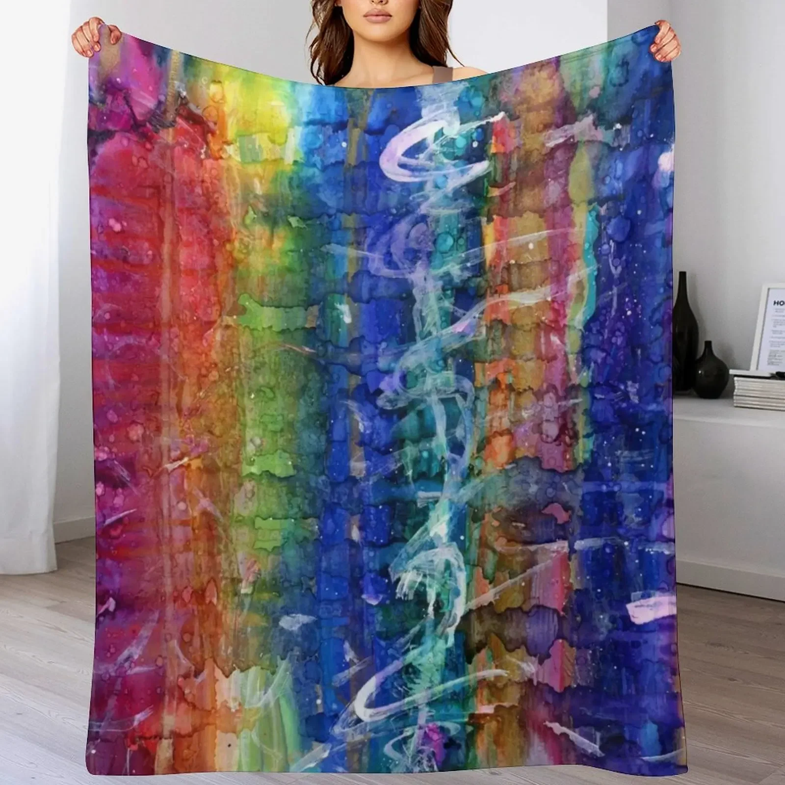 

Stages abstract Throw Blanket Cozy Throw Blanket Birthday Gift for Him Her