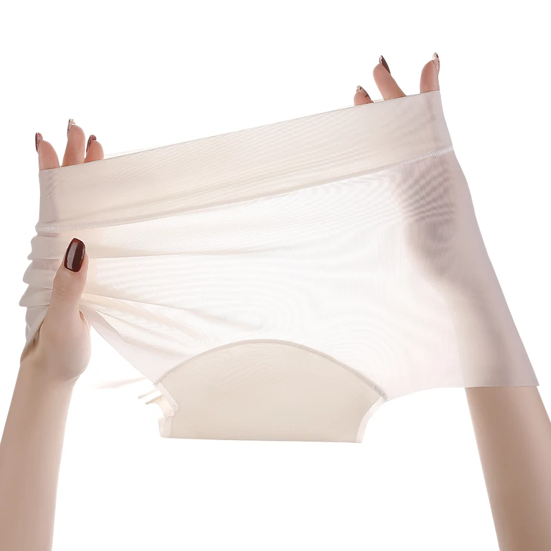 Ice Silk Women's Boxers Fashion Women's Panties Set Pack Shorts Underwear Lingerie Sexy Micro Briefs Underpants Seamless Boxer