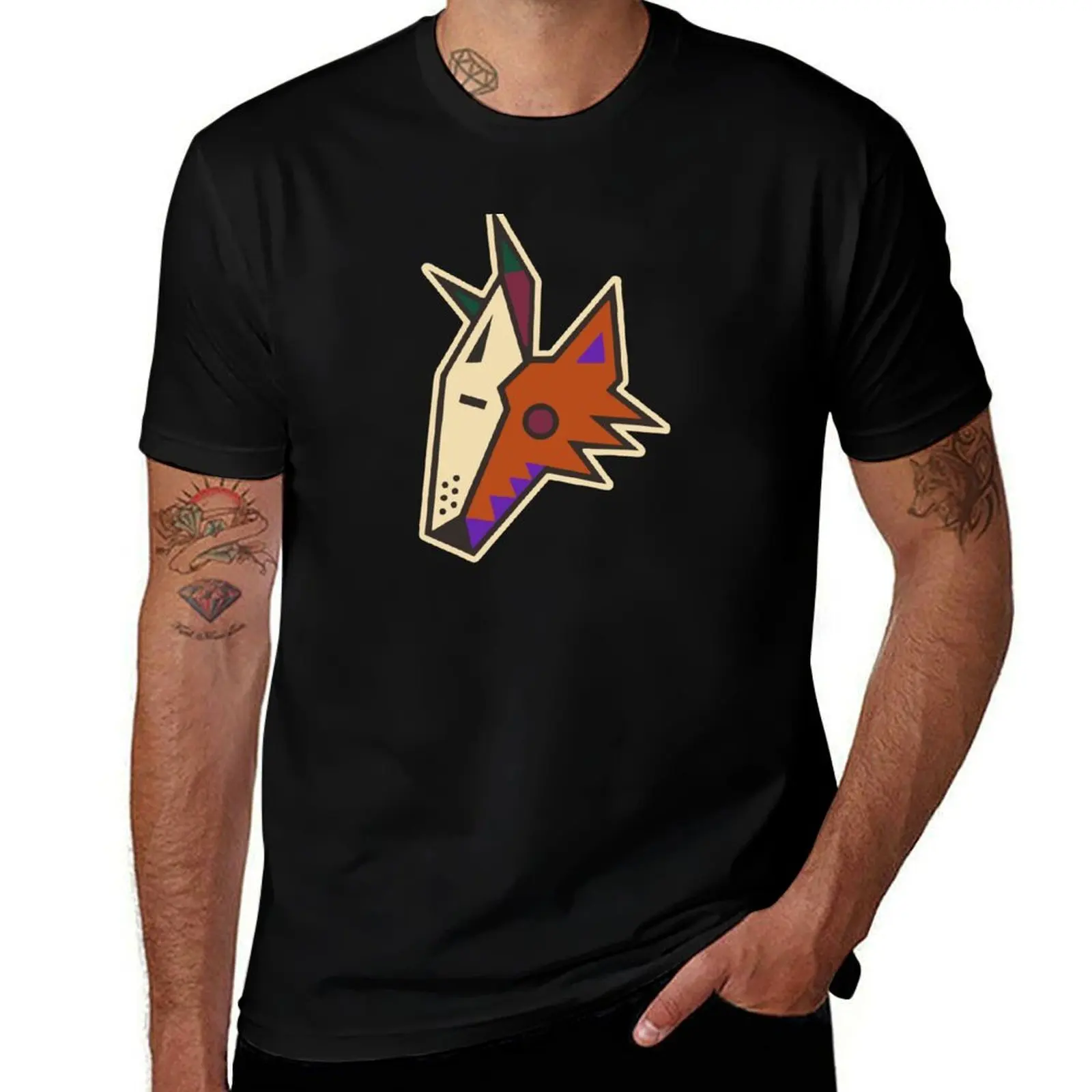 Canis Latrans T-Shirt Plus Size Everyday Tee Shirt T-Shirt