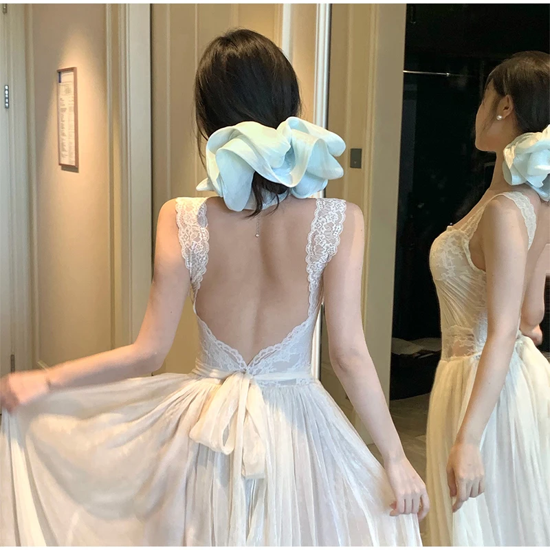 Elegant Hair Barrettes Soft Pleated Chiffon Flower Banana Hair Clips Anti Slip Holder Women Daily Wedding Party Hair Accessories