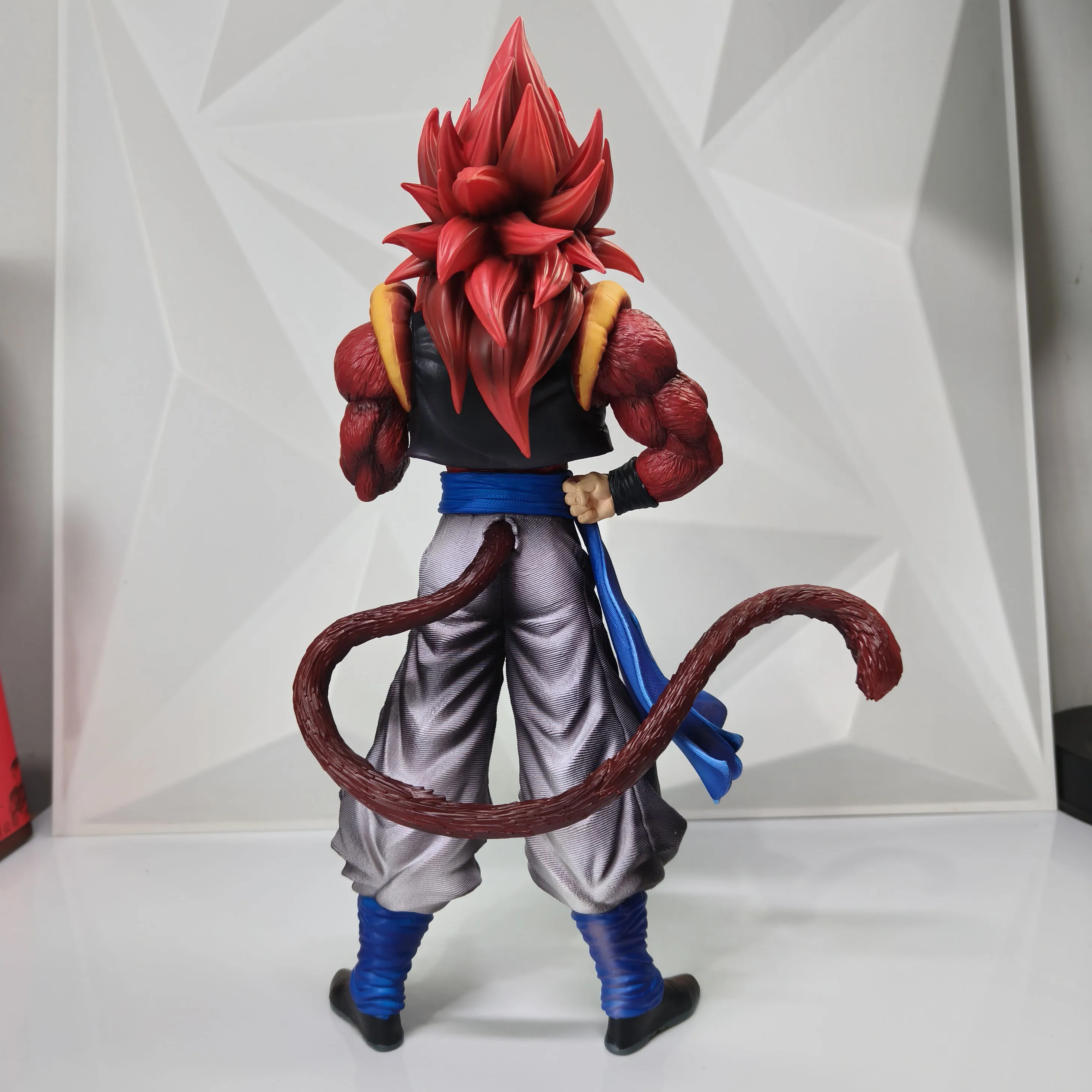 32cm Dragon Ball Anime Gogeta Action Figures Ornaments Cy Factory Np Super Saiyan 4 Two Hands Arm Anime Collectible Statue Toy