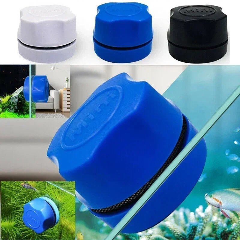 Aquarium Magnetic Cleaning Brush Fish Tank Floating Scraper Tool Removal Moss Algae Scrubber Double-Sided Glass Window Cleaner