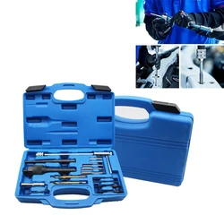 16 Pcs Damaged Glow Plug Removal Tool Thread Repair Drill Wrench Spark Plug Gap Extractor Remover Tool Kit