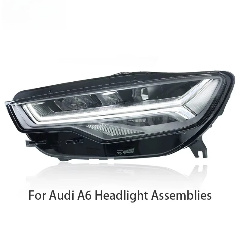 Junyo Led Auto Parts Headlights for Audi A6C7 S6 C8 2012-2015 Upgrade to the New High-End Matrix Projector Headlights