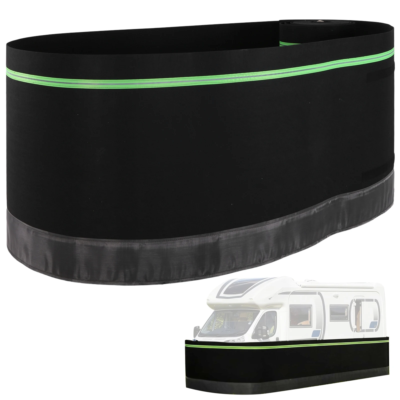 Travel Trailer Skirt Panel Easy Installation Thick Mobile House Skirting 39.37ft Heightx85.3ft Length for Garden Outdoor Yard