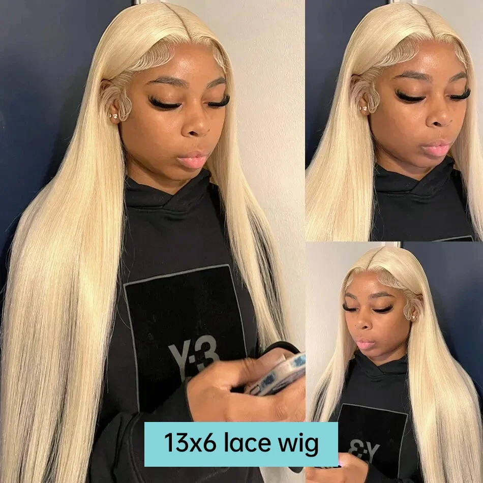 613 Blonde Straight HD Transparent 13x6 Lace Front Human Hair Wig Color Preplucked 13x4 Honey Blonde Lace Frontal Wigs For Women