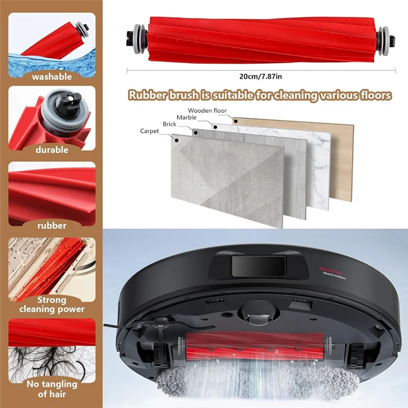 

RMWIN-аксессуары для пылесоса Roborock Q Revo, комплект аксессуаров для робота-пылесоса