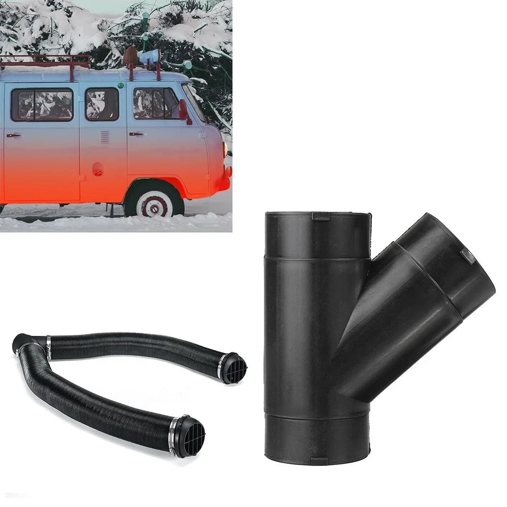 

Warm Air Diverter Car Heater Ducting Pipe Car Heating System 75mm Diameter ABS Material High Temperature Resistance