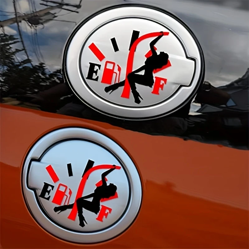 Fun Car Stickers,High gas consumption decal,Fuel Volume Empty Vinyl Reflective Dent Repair Sticker,*Stickers suitable for truck