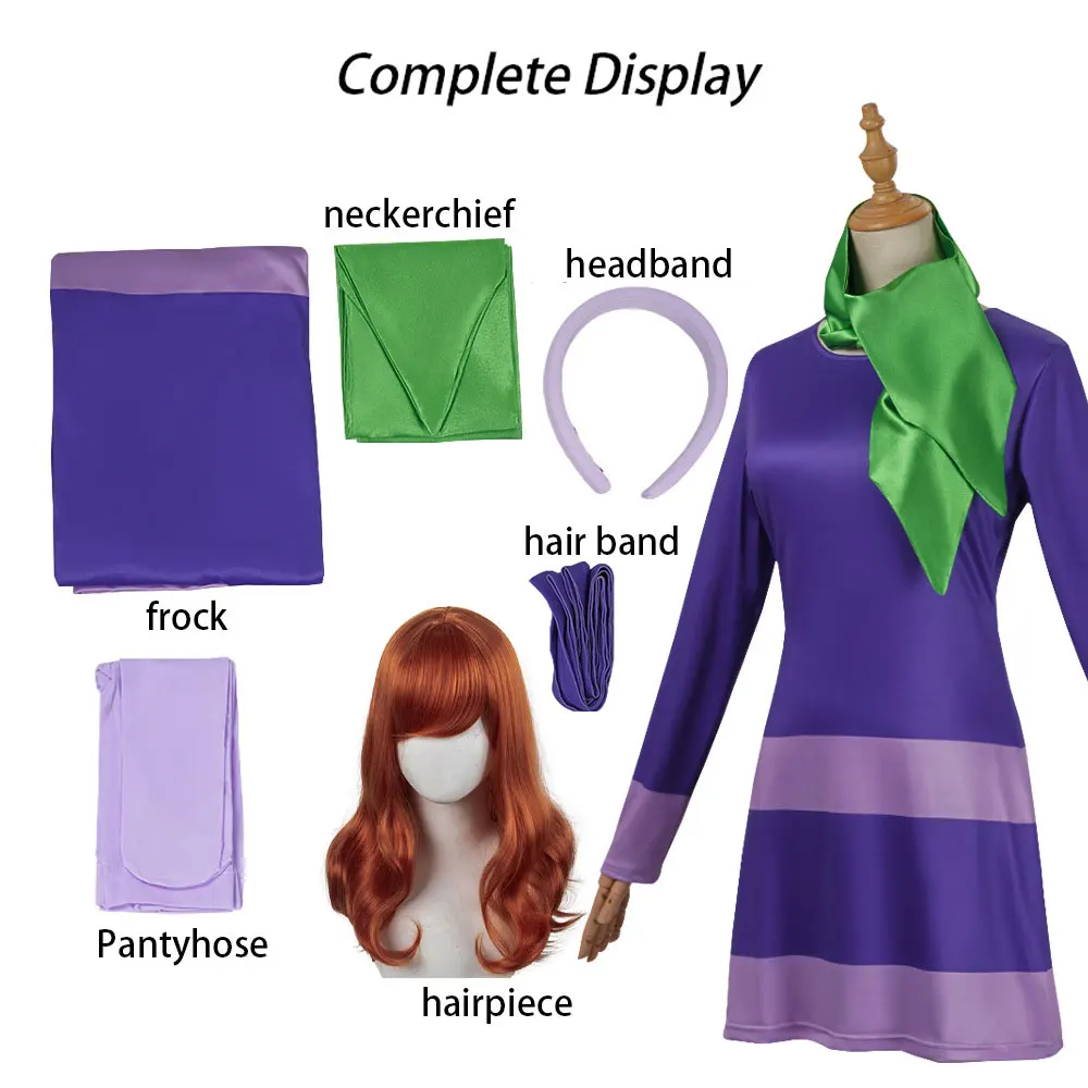 Disfraz de Halloween cosplay de Scooby Doo Velma