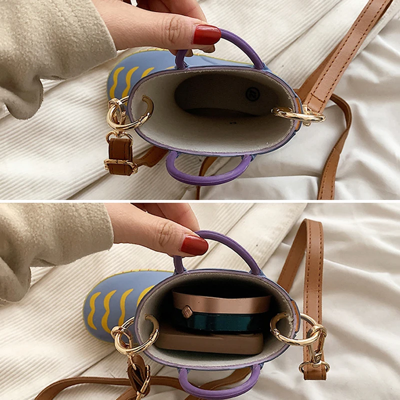 Women Shoulder Bags PU Fashion Versatile Women'S Bag Funny Accessories Rain Boot Crossbody Bags Unique Creative Niche Design