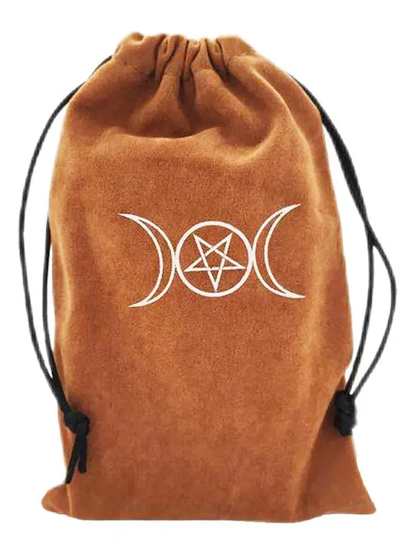 Tarot-Tasche Samt-Aufbewahrung tasche mit Kordel zug für Tarot-Enthusiasten Kleiner Samt beutel zur Aufbewahrung von Tarotkarten-Runen würfeln