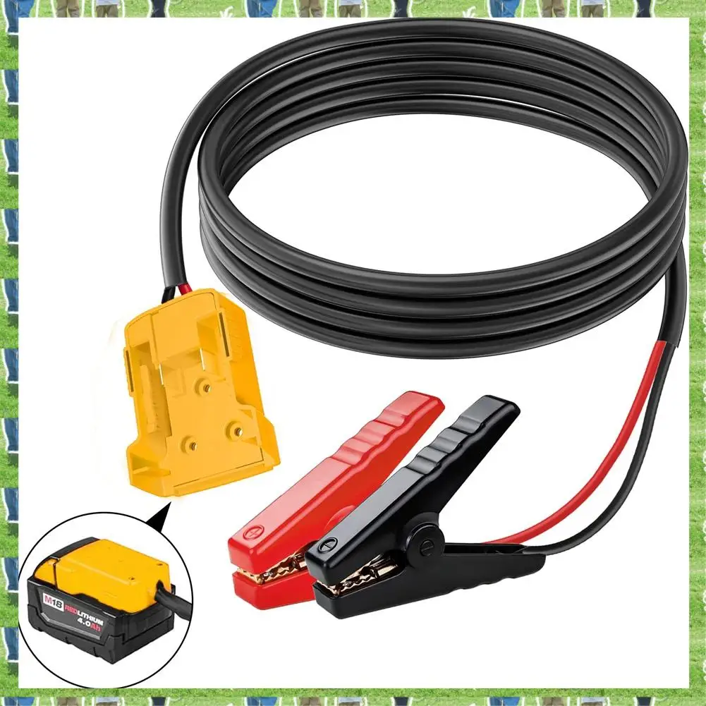 

FTS Jumper Cable Clamps For M18 18V Battery, 8AWG Portable Battery Jumper Starter For Car Jump Starting Using Tool