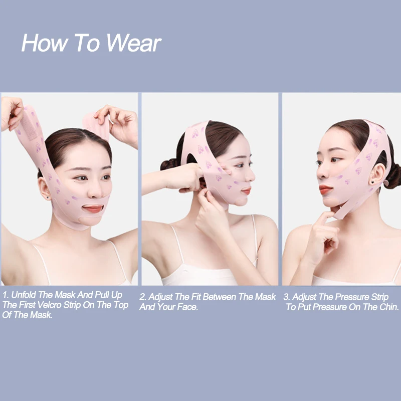 Slimming Mask V Face Bandage Double Compression Sleep Mask Lifting Firming Shaping Facial Care Tools