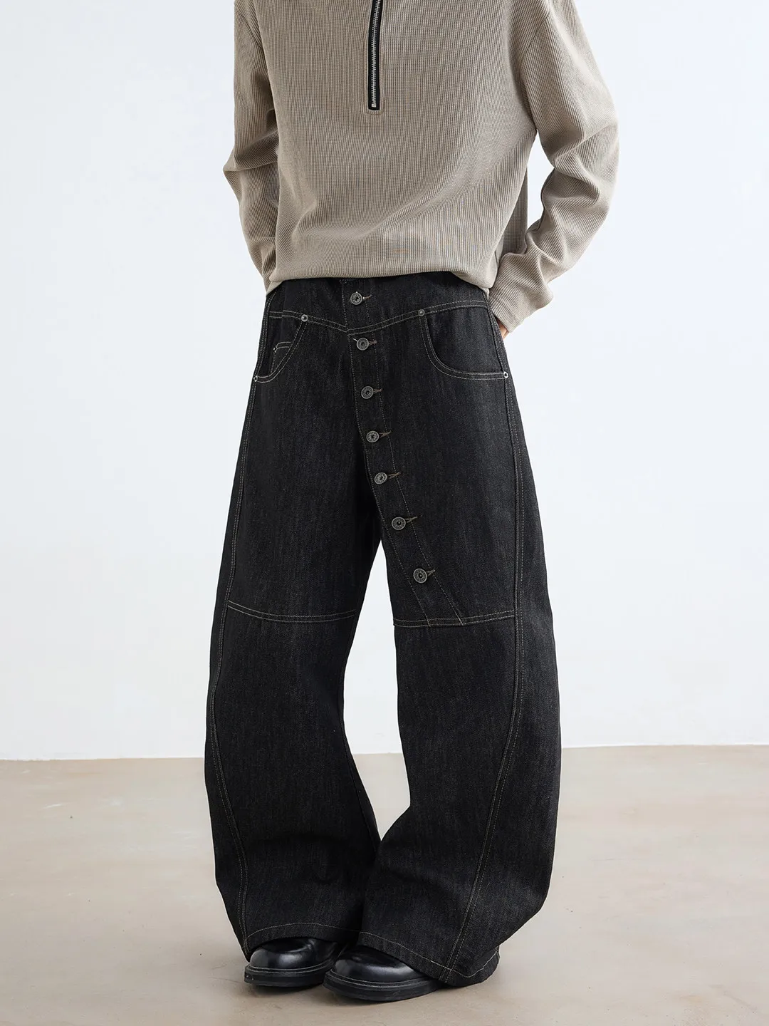 Women's Black Gothic Y2k Jeans Vintage Hiphop Grunge Boyfriend style Jeans Pants Baggy Wide Leg Denim Pants Clothes Summer 2026