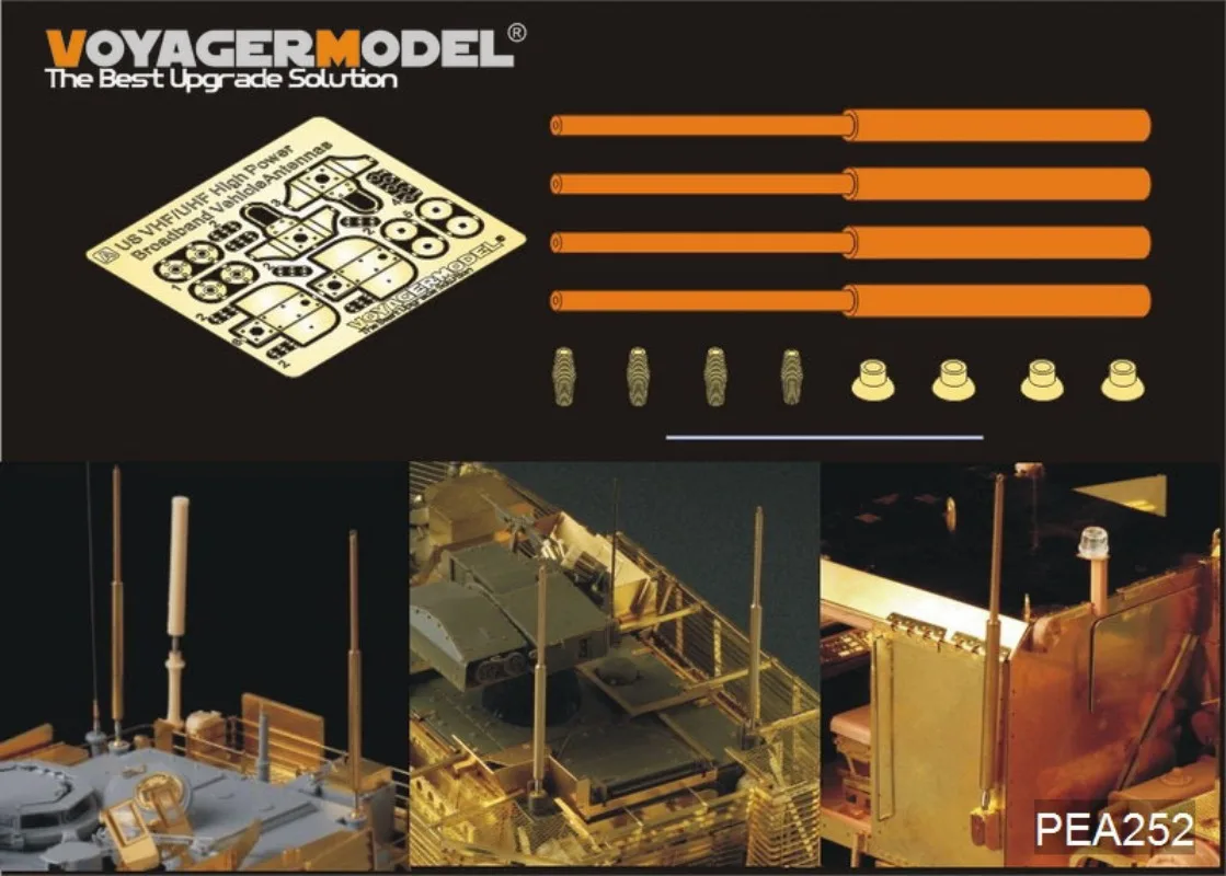 Voyager 1/35 PEA252 US VHF/UHF High Power Broadband Vehicle Antennas(4PCES) (GP)