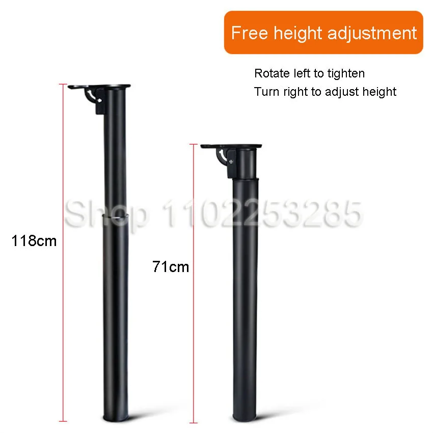 RV Aluminum Foldable Lifting Folding Table Legs High 47-118cm for Table Desk Bench Top Bar Leg Feet RV Telescopic Feet