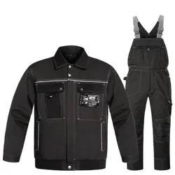 all-in-one work clothes work Overalls Men Workwear suit Welding Multi Pockets Jumpsuit Men Work Workshop Repairman Uniform