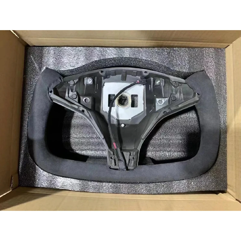 Steering Wheel for  Model  Plaid Custom Stitching & Enhanced Grip