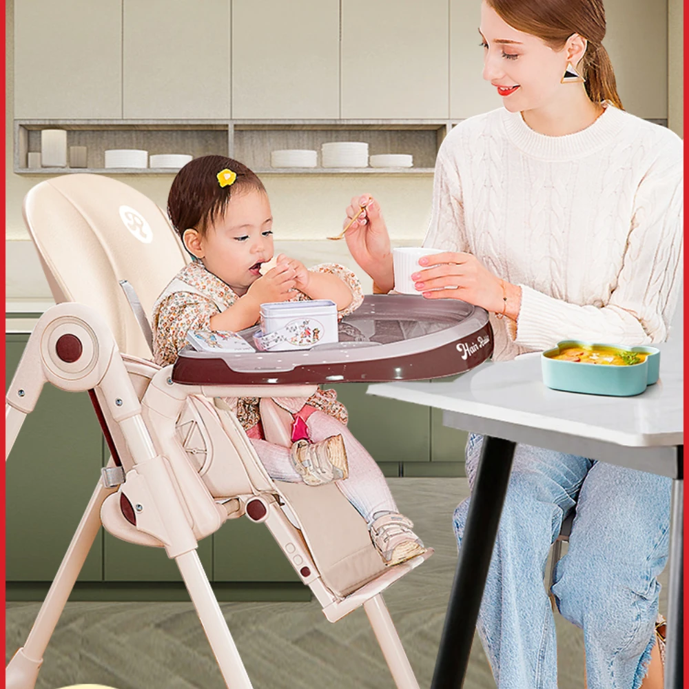 

Baby dining chair, baby home, children's multifunctional dining table chair, foldable seat, safe and fall-proof seat